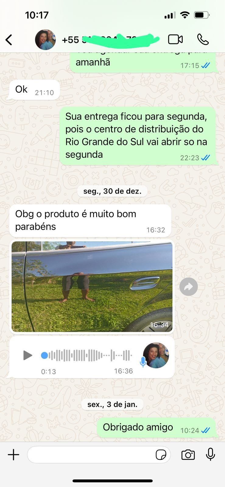 Depoimento WhatsApp